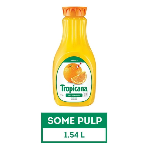 Tropicana Orange Juice - Some Pulp, 1.54 L Bottle, 1.54L