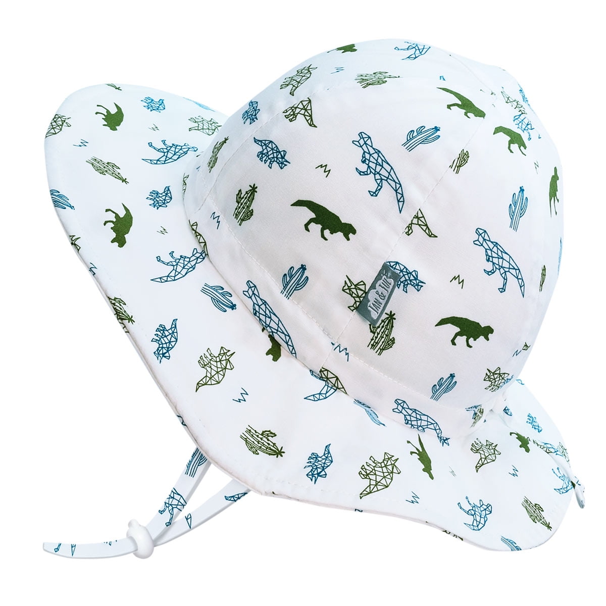 Jan & Jul Baby Boy SunHat with Adjustable ChinStrap, UPF 50 Cotton (S