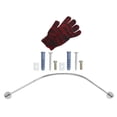 thumbnail image 4 of IFANLANDOR 3 Pcs Stretchable Corner Shower Rod Adjustable Metal for Bathroom Accessories, 4 of 5