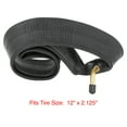 Unique Bargains 12" x 2.125" Bicycle Inner Tube 32mm Bent Type Valve