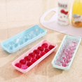 thumbnail image 2 of 3 bandejas de cubitos de hielo redondos, esferas, molde de cuentas, máquina de helados de plástico apilable, cubitos de hielo con tapa para cóctel de whisky. Afortunado Sencillez, 2 of 4