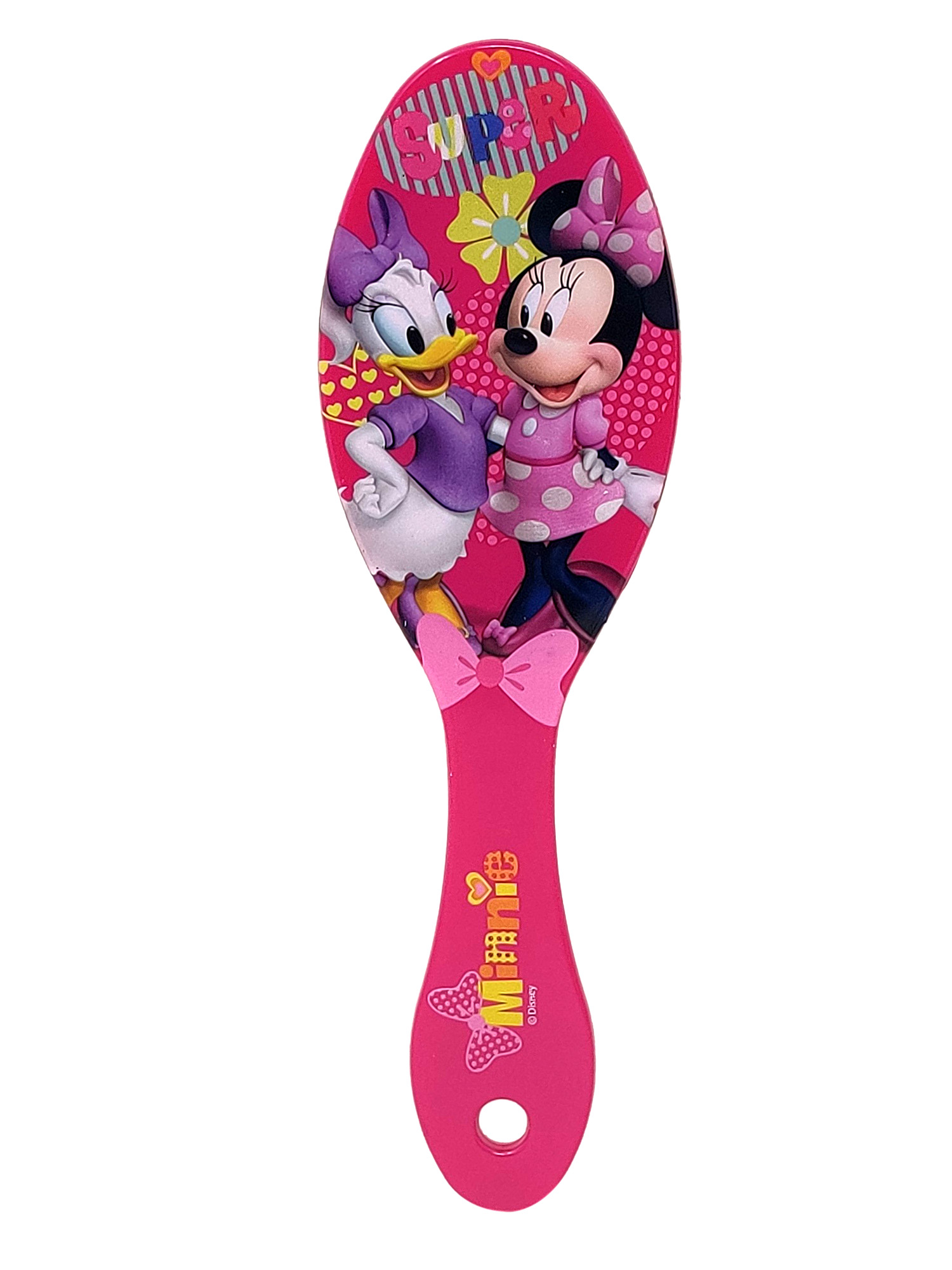 Girls Minnie Mouse 18" Drawstring Sling Bag w/ Minnie Hair Brush Gift Set - image 4 of 5