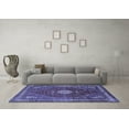 thumbnail image 3 of Ahgly Company Indoor Rectangle Persian Blue Traditional Area Rugs, 6' x 9', 3 of 4