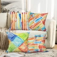 thumbnail image 2 of Boho Throw Pillow Covers 18x18 Set of 4, Monaco Rug Persian Carpet Decorative Pillows Covers for Couch, Sofa Pillows Case for Living Room, Bohemia Ethnic Style Sofa Cushion Case (18x18 inch), 2 of 6
