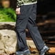thumbnail image 4 of Ceisia Men Gift Solid Color Fleece Casual Loose Drawstring Multi Pocket Work Pants Elastic Cuff Long Trousers, 4 of 9