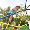 thumbnail image 4 of CIPACHO 120" Climbing Dome Upgraded Tower for Kid 3-10, Outdoor Play Equipment, Blue, 4 of 9