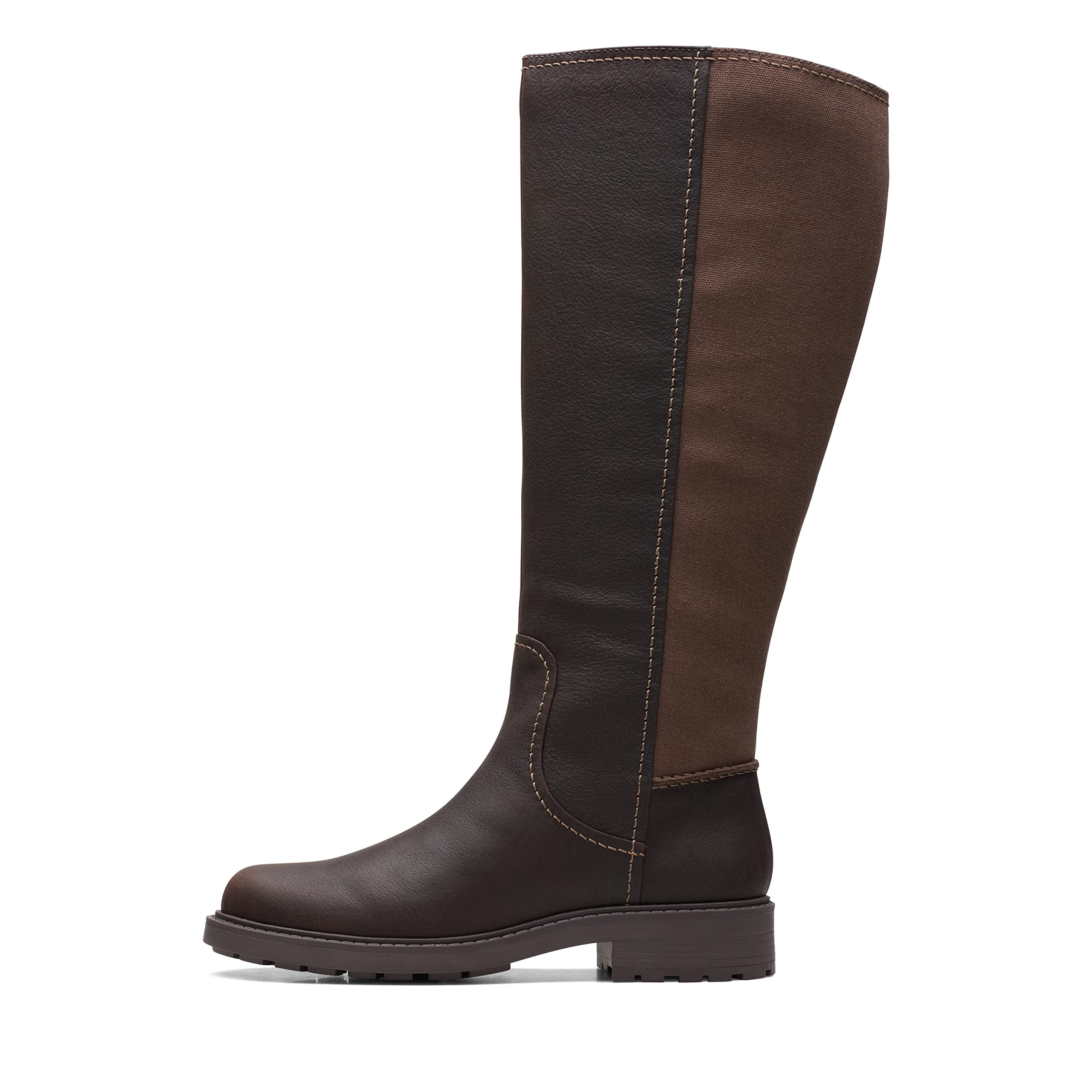 Clarks Women's Opal Sky Ankle Boot - Dark Olive Suede Chelsea Style Boot