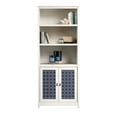 thumbnail image 3 of Sauder Cottage Road Engineered Wood 3-Shelf Bookcase in Soft White/Lintel Oak, 3 of 12