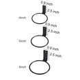 thumbnail image 4 of Eigraketly Anillo Soporte para colgar en la pared Gancho de metal duradero y versátil para colgar plantas Fácil instalación Jardín y Patio 5 pulgadas (115 g), 4 of 6