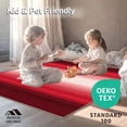 thumbnail image 4 of ODIKA 4'x6' Machine Washable Non-Slip Area Rug, Ombre Red High Traffic Rug with Pad, Red, 1051142, 4 of 8