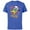 Royal Heather, variant on Disney Donald Duck Retro 1980s Birthday Chillin’ - Short Sleeve Cotton T-Shirt for Adults - Customized-Black