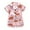 Pink, variant on Fengyings Toddler Kids Boys Girls Summer Pajamas Set Cute Printed Button-up Silk Short Sleeve Top + Shorts Sleepwear Nightwear Loungewear Clothes Suit Gifts for Kids