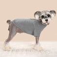 thumbnail image 4 of BadPiggies Fleece Vest Dog Sweater with Leash Attachment, Warm Pullover Dogs Coat Jacket Small Pet Winter Clothes (L, Gray), 4 of 9