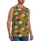 thumbnail image 2 of Fotbe Colorful Circle Men's Camiseta sin Mangas Estampada para Hombres, Playera Casual para Gimnasio, Entrenamiento, Playa-X-Large, 2 of 7