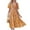 Orange, variant on ZZwxWA Women Summer Dresses 2025 Casual Flowy Beach Square Neck Puff Short Sleeve Smocked Back Boho Floral Long Maxi Dress