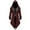 #01-Red, variant on Men PU hooded Leather Steampunk Jacket Gothic Tailcoat Jacket Hoodie Party Outwear Long Sleeve Coat Hooded Warm Soft Long Coat, 3-4 Years