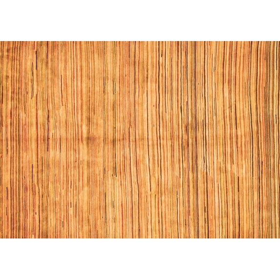 Ahgly Company Indoor Rectangle Oriental Orange Modern Area Rugs, 3' x 5'