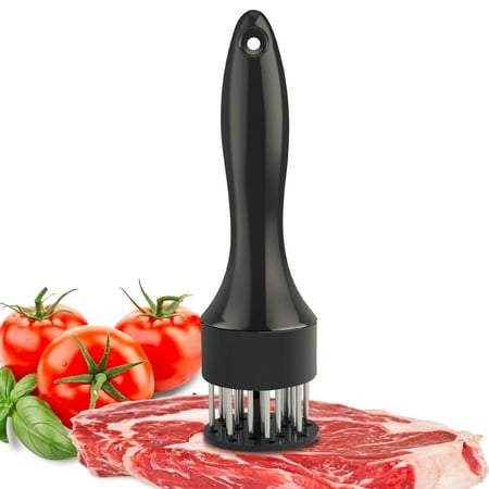 Elegant Choise Meat Tenderizer Tool with Stainless Steel Ultra Sharp Needle Blades with Safe Thick Baffle,Kitchen Cooking Tool for Tenderizing Beef, Turkey, Chicken, Steak, Veal, (Best Way To Cut Thick Steel)