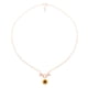 thumbnail image 1 of Colgante de girasol dorado para mujer, collar largo con rama y colgantes de hojas chapadas, 1 of 4