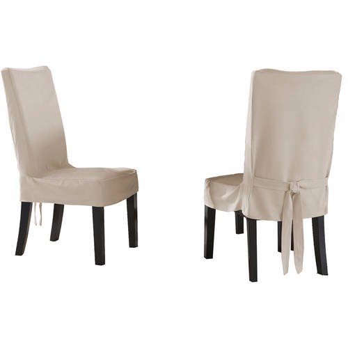 Serta Relaxed Fit Smooth Suede Furniture Slipcover, 2Pack Dining