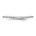 thumbnail image 4 of 14K White Gold Ring Band Wedding Diamond, Lab Grown Round, 4 of 7