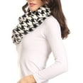 thumbnail image 3 of Sakkas Abir Soft Furry Reversible Short Twist Wrap Around Infinity Scarf - 1533-3-Black - One Size, 3 of 5