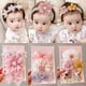 thumbnail image 3 of Banda para el cabello para bebés de 0 a 3 años, gorro para el cuidado de bebés femeninos, tocado de flores, accesorios para el cabello, diadema para recién nacidos, tocado de un año, 3 of 5