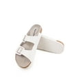thumbnail image 2 of Unisex Havana Sandal - Cork Footbed with 2 Adjustable Straps White, 2 of 5
