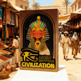 thumbnail image 4 of Ancient Egyptian Civilization Jigsaw Puzzle Featuring Pharaoh Pattern Intricate Cultural Elements Educational Fun Game For All Ages Decorative Wall Art After Assembly, 4 of 5