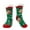Green deer head, variant on Women Slipper Socks with Grippers Non Slip Sherpa Lined Slipper Socks Home Grips Socks