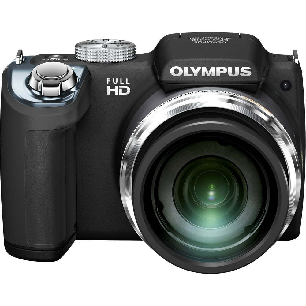 Olympus SP720UZ iHS 14 Megapixel Compact Camera, Black
