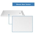 thumbnail image 5 of DreamLine SlimLine 30 in. D x 60 in. W x 2 3/4 in. H Right Drain Single Threshold Shower Base in White, 5 of 7