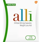 alli Diet Weight Loss Supplement Pills, Orlistat 60Mg Capsules, 170 Count