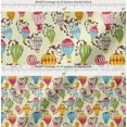 thumbnail image 2 of Soimoi Cotton Poplin Fabric Heart & Hot Air Balloon Holiday Print Fabric by The Yard 56 Inch Wide, 2 of 7