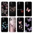 thumbnail image 2 of Funda transparente de silicona para teléfono móvil Apple, carcasa bonita de mariposa rosa para iPhone 14, 13, 11, 12 Pro, 7, 8 Plus, XR, X, XS, Max, 6, 6S, 14Pro Fivean unisex, 2 of 2