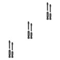 thumbnail image 3 of QualitChoice GREENER Screwdriver Drill Bit Set Alloy Steel Handle Anti- for slip Bits High Precision Portable Screw Driver Hand Tool 65/70mm 2PCS 3Set, 3 of 6