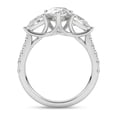 thumbnail image 3 of Silvago Jewelry 2.34 Ct Pear Cut Solitaire Engagement Ring with Accent Moissanite - 14K White Gold Plated 3-Stone Trilogy Wedding Band for Women with Moissanite Gemstone, 3 of 3