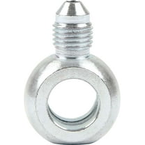 Allstar Performance ALL50062 Fitting - Adapter Banjo - Straight - 3 AN Male to 7/16 in Banjo - Steel - Zinc Oxide - Pair