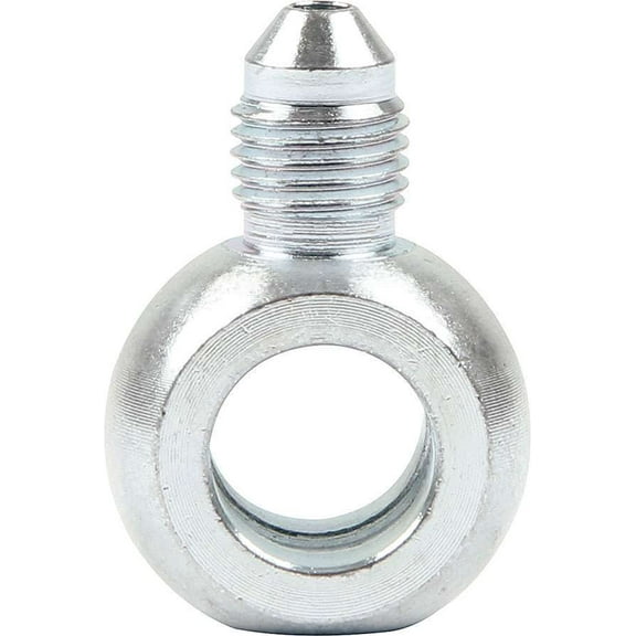 Allstar Performance ALL50062 Fitting - Adapter Banjo - Straight - 3 AN Male to 7/16 in Banjo - Steel - Zinc Oxide - Pair