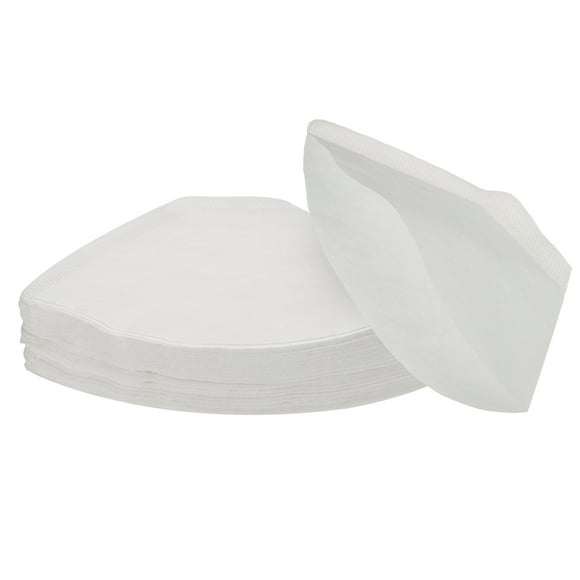 Unique Bargains Pack of 100 Cone Coffee Paper Filters Bleach Paper 3 to 4 Cup 7.48x2x4.72 Inch Disposable Pour Over Drip Brew