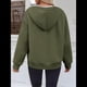 thumbnail image 4 of Sudadera con Capucha para Mujer, Sudadera con Cremallera, Moda de Otoño, Chaquetas de Larga, Ropa de Invierno, Conjuntos Verde L, 4 of 8
