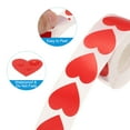 thumbnail image 3 of Uxcell 1 Inch Vinyl Heart Stickers Self-Adhesive Stickers Label for Shop Home Office 500 Pcs Red, 3 of 6
