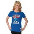 thumbnail image 4 of Hefty Smurf American Muscle USA Women's T Shirt Ladies Tee Brisco Brands L, 4 of 5