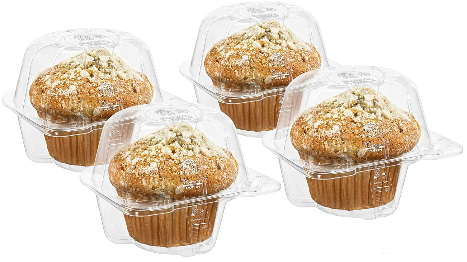 Fresh Bakery Muffins 4 Individually Wrapped Muffins Included