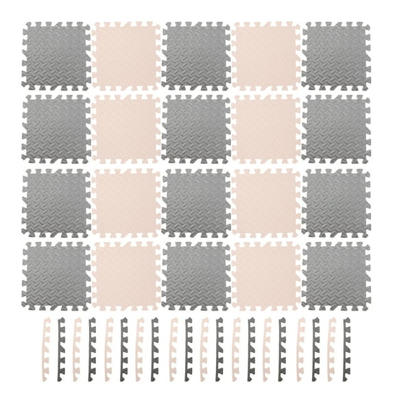 Masteelf 20 Pcs Rolling Foam Floor Mat Foam Floor Padding Baby 30x30cm