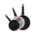 thumbnail image 2 of Juego de 3 Sartenes FOODE Mod FDE01155 Color Rosa Marmoleado, 2 of 4