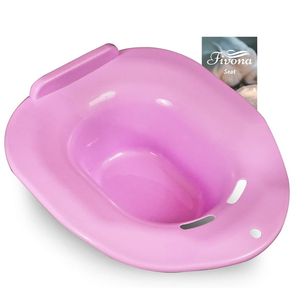 Fivona Sitz Bath Seat - Sitz Bath Basin for Perineal Epsom Soaking Postpartum and Hemorrhoids Care