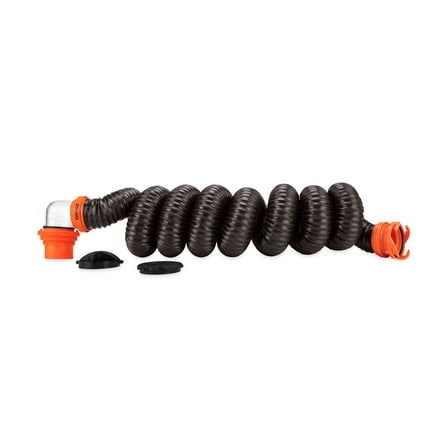 Camco RhinoFLEX 15-Foot RV Sewer Hose Kit - Polyolefin, Multicolor (39761)