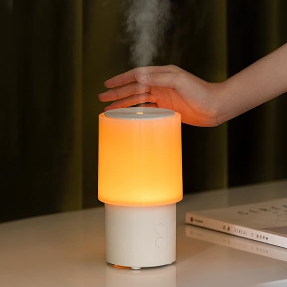 130ML Essential Oil Diffuser, Ultrasonic Aromatherapy Mist Humidifier for Home Car Office Bedroom with 2 Mist Modes and LED Mood Lighting