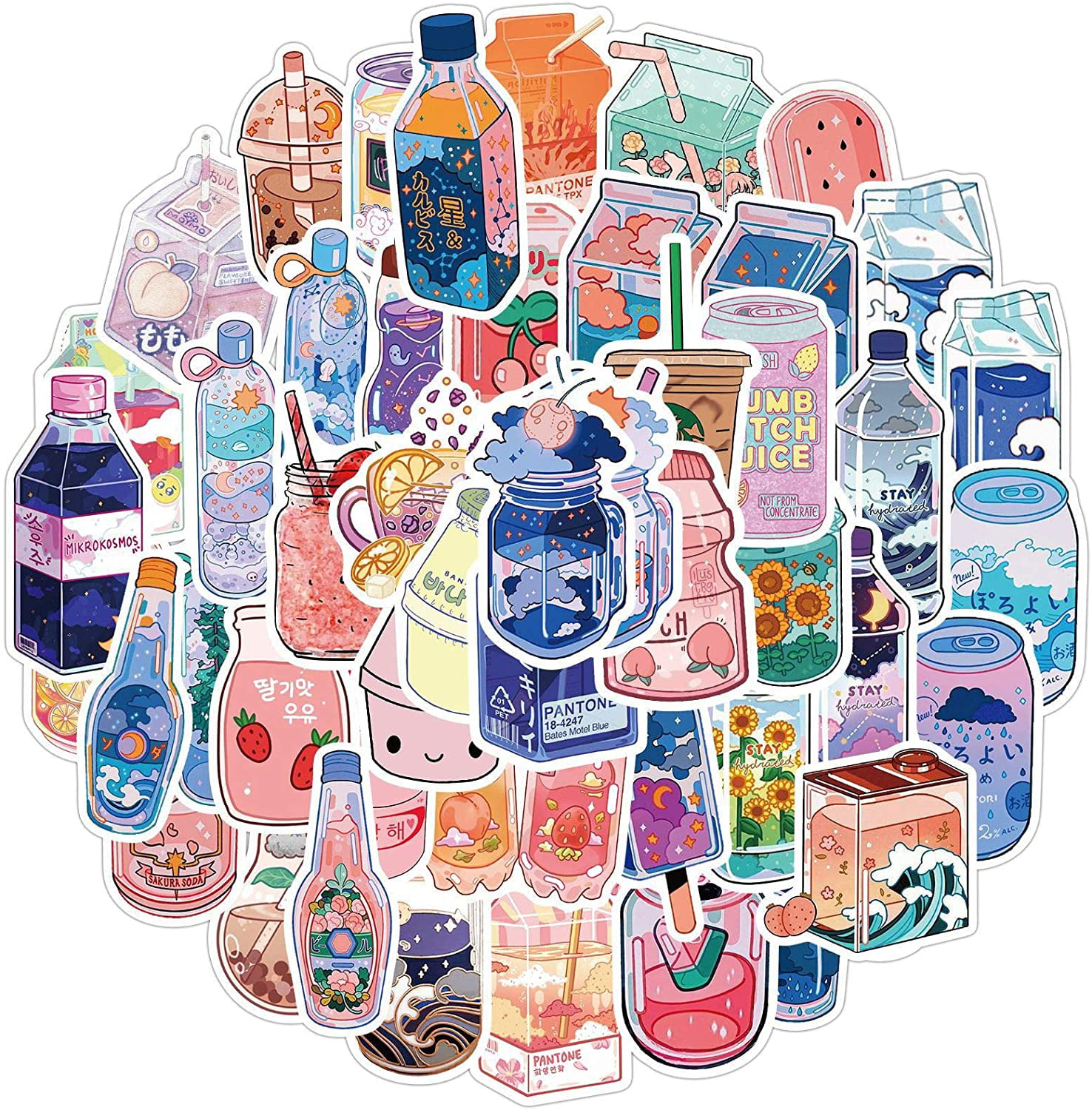 Blue Dog Cute Stickers for Water Bottles 52 Pcs Vinyl Waterproof Bluey Stickers for Teens Kids Girls and Boys Laptop Bumper Phone Guitar Luggage 